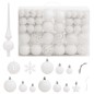 vidaXL 111-tlg. Weihnachtskugel-Set Weiß Polystyrol vidaXL 111-tlg. Weihnachtskugel-Set Weiß Polystyrol