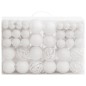 vidaXL 111-tlg. Weihnachtskugel-Set Weiß Polystyrol vidaXL 111-tlg. Weihnachtskugel-Set Weiß Polystyrol