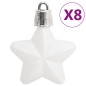 vidaXL 111-tlg. Weihnachtskugel-Set Weiß Polystyrol vidaXL 111-tlg. Weihnachtskugel-Set Weiß Polystyrol