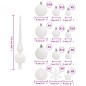 vidaXL 111-tlg. Weihnachtskugel-Set Weiß Polystyrol vidaXL 111-tlg. Weihnachtskugel-Set Weiß Polystyrol