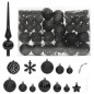 vidaXL 111-tlg. Weihnachtskugel-Set Schwarz Polystyrol vidaXL 111-tlg. Weihnachtskugel-Set Schwarz Polystyrol