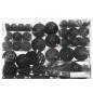 vidaXL 111-tlg. Weihnachtskugel-Set Schwarz Polystyrol vidaXL 111-tlg. Weihnachtskugel-Set Schwarz Polystyrol