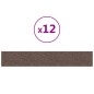 Wandpaneele 12 Stk. Taupe 90x15 cm Stoff 1,62 m² Wandpaneele 12 Stk. Taupe 90x15 cm Stoff 1,62 m²