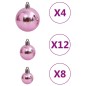 vidaXL 111-tlg. Weihnachtskugel-Set Rosa Polystyrol vidaXL 111-tlg. Weihnachtskugel-Set Rosa Polystyrol