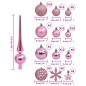 vidaXL 111-tlg. Weihnachtskugel-Set Rosa Polystyrol vidaXL 111-tlg. Weihnachtskugel-Set Rosa Polystyrol