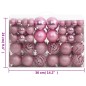vidaXL 111-tlg. Weihnachtskugel-Set Rosa Polystyrol vidaXL 111-tlg. Weihnachtskugel-Set Rosa Polystyrol