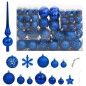 vidaXL 111-tlg. Weihnachtskugel-Set Blau Polystyrol vidaXL 111-tlg. Weihnachtskugel-Set Blau Polystyrol