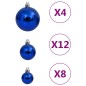 vidaXL 111-tlg. Weihnachtskugel-Set Blau Polystyrol vidaXL 111-tlg. Weihnachtskugel-Set Blau Polystyrol