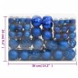 vidaXL 111-tlg. Weihnachtskugel-Set Blau Polystyrol vidaXL 111-tlg. Weihnachtskugel-Set Blau Polystyrol