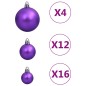 vidaXL 111-tlg. Weihnachtskugel-Set Lila Polystyrol vidaXL 111-tlg. Weihnachtskugel-Set Lila Polystyrol