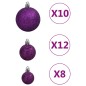 vidaXL 111-tlg. Weihnachtskugel-Set Lila Polystyrol vidaXL 111-tlg. Weihnachtskugel-Set Lila Polystyrol