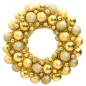 vidaXL Weihnachtskranz Golden 45 cm Polystyrol vidaXL Weihnachtskranz Golden 45 cm Polystyrol