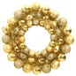 vidaXL Weihnachtskranz Golden 45 cm Polystyrol vidaXL Weihnachtskranz Golden 45 cm Polystyrol