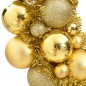 vidaXL Weihnachtskranz Golden 45 cm Polystyrol vidaXL Weihnachtskranz Golden 45 cm Polystyrol