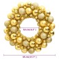 vidaXL Weihnachtskranz Golden 45 cm Polystyrol vidaXL Weihnachtskranz Golden 45 cm Polystyrol