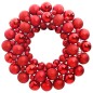 vidaXL Weihnachtskranz Rot 45 cm Polystyrol vidaXL Weihnachtskranz Rot 45 cm Polystyrol