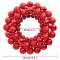 vidaXL Weihnachtskranz Rot 45 cm Polystyrol vidaXL Weihnachtskranz Rot 45 cm Polystyrol