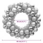 vidaXL Weihnachtskranz Silbern 45 cm Polystyrol vidaXL Weihnachtskranz Silbern 45 cm Polystyrol