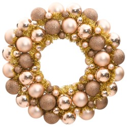 vidaXL Weihnachtskranz Rotgolden 45 cm Polystyrol