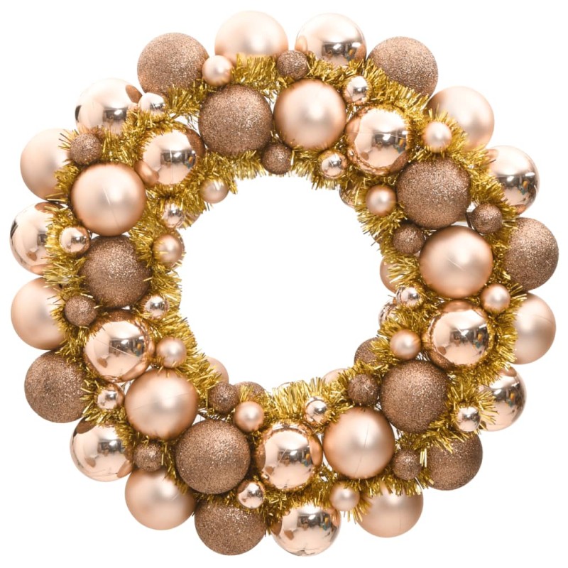 vidaXL Weihnachtskranz Rotgolden 45 cm Polystyrol vidaXL Weihnachtskranz Rotgolden 45 cm Polystyrol