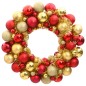 vidaXL Weihnachtskranz Rot und Golden 45 cm Polystyrol vidaXL Weihnachtskranz Rot und Golden 45 cm Polystyrol