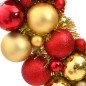 vidaXL Weihnachtskranz Rot und Golden 45 cm Polystyrol vidaXL Weihnachtskranz Rot und Golden 45 cm Polystyrol
