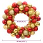 vidaXL Weihnachtskranz Rot und Golden 45 cm Polystyrol vidaXL Weihnachtskranz Rot und Golden 45 cm Polystyrol