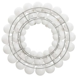 vidaXL Weihnachtskranz Weiß 45 cm Polystyrol