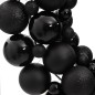 vidaXL Weihnachtskranz Schwarz 45 cm Polystyrol vidaXL Weihnachtskranz Schwarz 45 cm Polystyrol