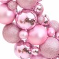 vidaXL Weihnachtskranz Rosa 45 cm Polystyrol vidaXL Weihnachtskranz Rosa 45 cm Polystyrol