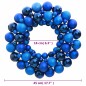 vidaXL Weihnachtskranz Blau 45 cm Polystyrol vidaXL Weihnachtskranz Blau 45 cm Polystyrol