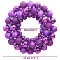 vidaXL Weihnachtskranz Lila 45 cm Polystyrol vidaXL Weihnachtskranz Lila 45 cm Polystyrol
