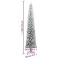 vidaXL Weihnachtsbaum Schlank mit Ständer Beschneit 270 cm PVC vidaXL Weihnachtsbaum Schlank mit Ständer Beschneit 270 cm PVC