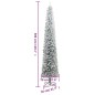 vidaXL Weihnachtsbaum Schlank mit Ständer Beschneit 300 cm PVC vidaXL Weihnachtsbaum Schlank mit Ständer Beschneit 300 cm PVC