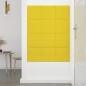 Wandpaneele 12 Stk. Hellgelb 30x30 cm Stoff 1,08 m² Wandpaneele 12 Stk. Hellgelb 30x30 cm Stoff 1,08 m²