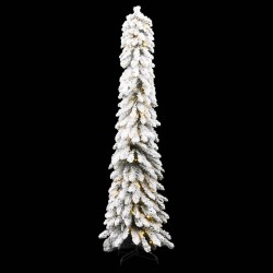 vidaXL Künstlicher Weihnachtsbaum mit 100 LEDs Beschneit 180 cm