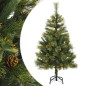 vidaXL Künstlicher Weihnachtsbaum Klappbar mit Zapfen 120 cm vidaXL Künstlicher Weihnachtsbaum Klappbar mit Zapfen 120 cm