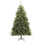 vidaXL Künstlicher Weihnachtsbaum Klappbar mit Zapfen 180 cm vidaXL Künstlicher Weihnachtsbaum Klappbar mit Zapfen 180 cm