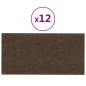 vidaXL Wandpaneele 12 Stk. Braun 30x15 cm Stoff 0,54 m² vidaXL Wandpaneele 12 Stk. Braun 30x15 cm Stoff 0,54 m²