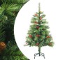 vidaXL Künstlicher Weihnachtsbaum Klappbar mit Zapfen & Beeren 120 cm vidaXL Künstlicher Weihnachtsbaum Klappbar mit Zapfen & Beeren 120 cm
