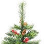 vidaXL Künstlicher Weihnachtsbaum Klappbar mit Zapfen & Beeren 150 cm vidaXL Künstlicher Weihnachtsbaum Klappbar mit Zapfen & Beeren 150 cm