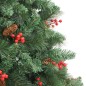vidaXL Künstlicher Weihnachtsbaum Klappbar mit Zapfen & Beeren 210 cm vidaXL Künstlicher Weihnachtsbaum Klappbar mit Zapfen & Beeren 210 cm