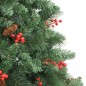 vidaXL Künstlicher Weihnachtsbaum Klappbar mit Zapfen & Beeren 240 cm vidaXL Künstlicher Weihnachtsbaum Klappbar mit Zapfen & Beeren 240 cm