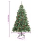 vidaXL Künstlicher Weihnachtsbaum Klappbar mit Zapfen & Beeren 240 cm vidaXL Künstlicher Weihnachtsbaum Klappbar mit Zapfen & Beeren 240 cm