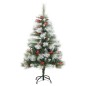 vidaXL Künstlicher Weihnachtsbaum Klappbar mit Zapfen & Beeren 120 cm vidaXL Künstlicher Weihnachtsbaum Klappbar mit Zapfen & Beeren 120 cm
