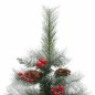 vidaXL Künstlicher Weihnachtsbaum Klappbar mit Zapfen & Beeren 120 cm vidaXL Künstlicher Weihnachtsbaum Klappbar mit Zapfen & Beeren 120 cm