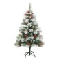 vidaXL Künstlicher Weihnachtsbaum Klappbar mit Zapfen & Beeren 150 cm vidaXL Künstlicher Weihnachtsbaum Klappbar mit Zapfen & Beeren 150 cm