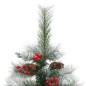 vidaXL Künstlicher Weihnachtsbaum Klappbar mit Zapfen & Beeren 150 cm vidaXL Künstlicher Weihnachtsbaum Klappbar mit Zapfen & Beeren 150 cm