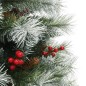 vidaXL Künstlicher Weihnachtsbaum Klappbar mit Zapfen & Beeren 150 cm vidaXL Künstlicher Weihnachtsbaum Klappbar mit Zapfen & Beeren 150 cm