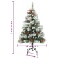 vidaXL Künstlicher Weihnachtsbaum Klappbar mit Zapfen & Beeren 150 cm vidaXL Künstlicher Weihnachtsbaum Klappbar mit Zapfen & Beeren 150 cm